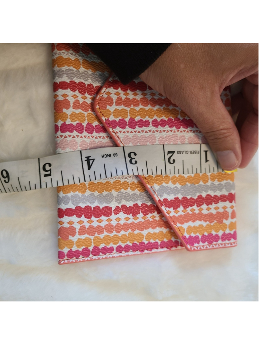 NEW Vera Bradley Tech Envelope in Confetti Stripes Pink, Peach,Orange - Picture 8 of 8